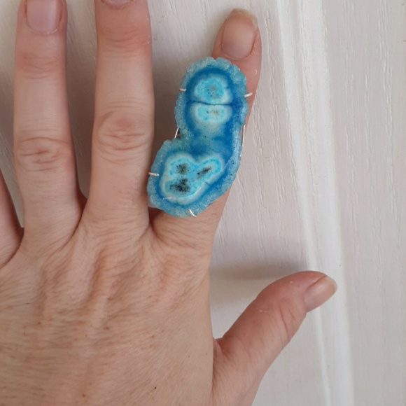 New Amazing Solar Quartz 925 Silver Ring. - Picture 5 of 8